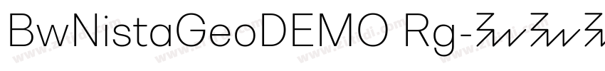 BwNistaGeoDEMO Rg字体转换